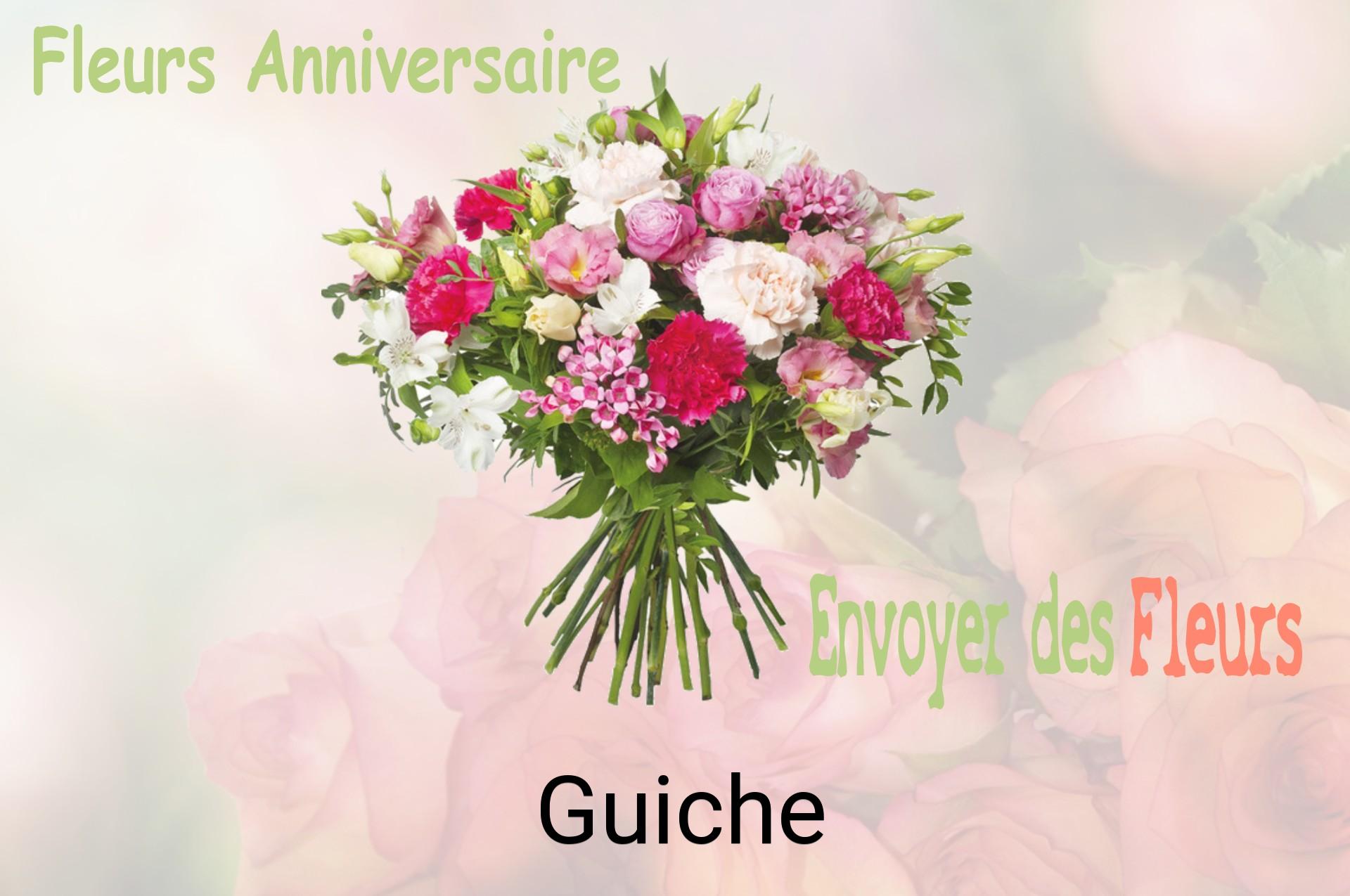 Bouquet de fleurs d’anniversaire livré à Guiche